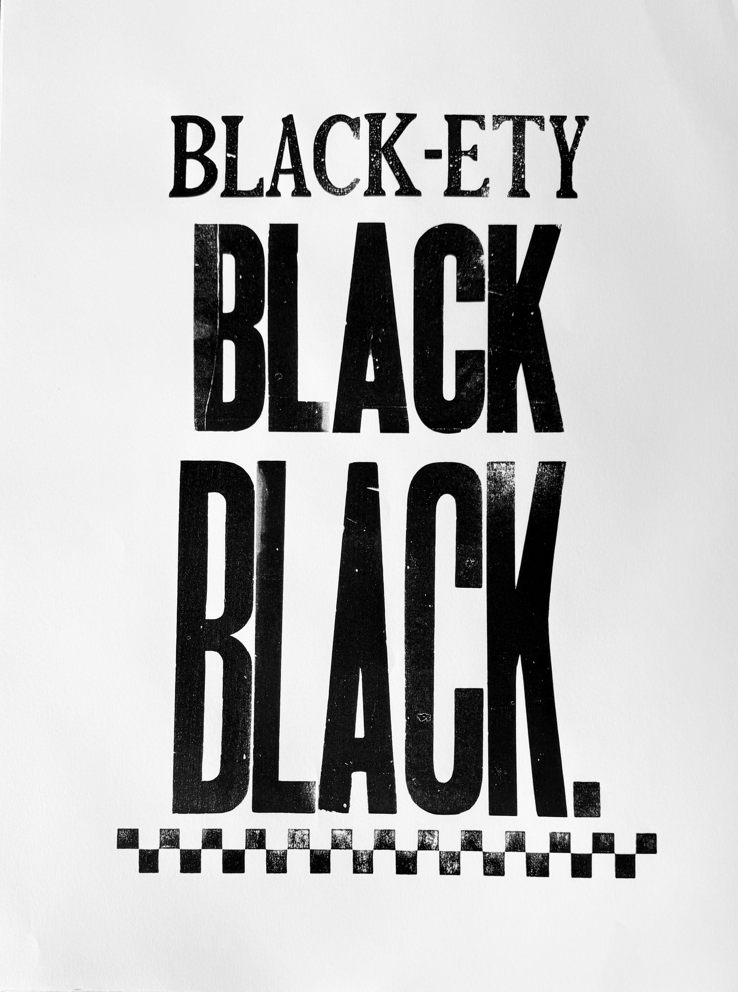 Black-Ety Black Black Print
