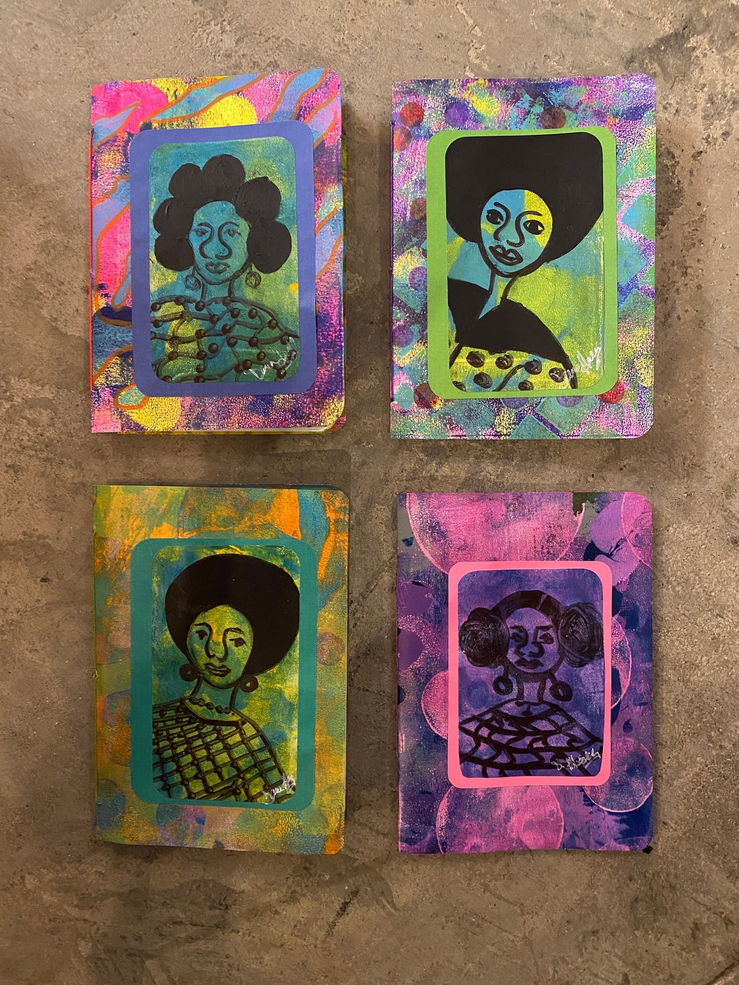 Gelli Print Notebooks (Assorted Colors)