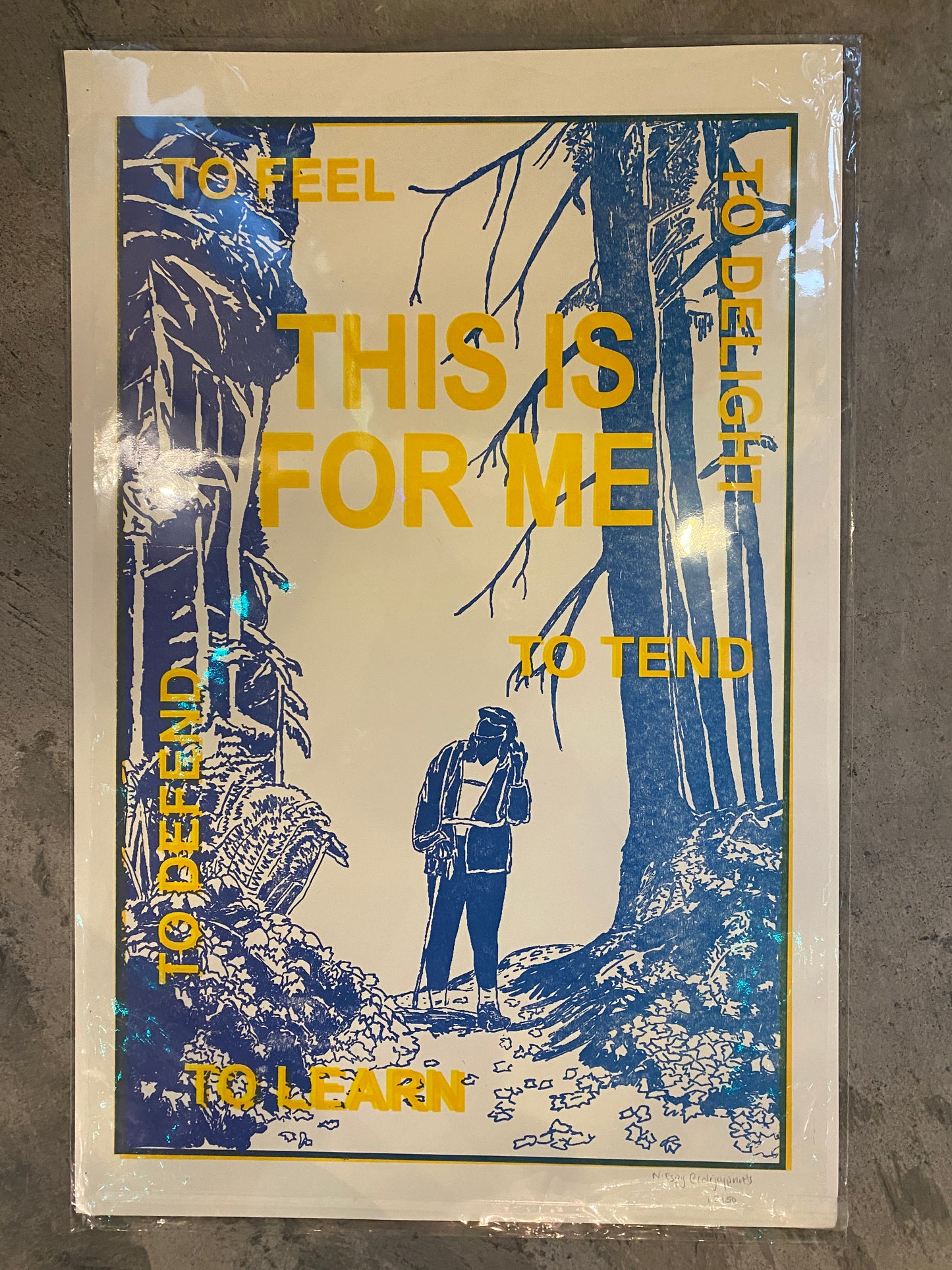 This Is For Me Letterpress Print