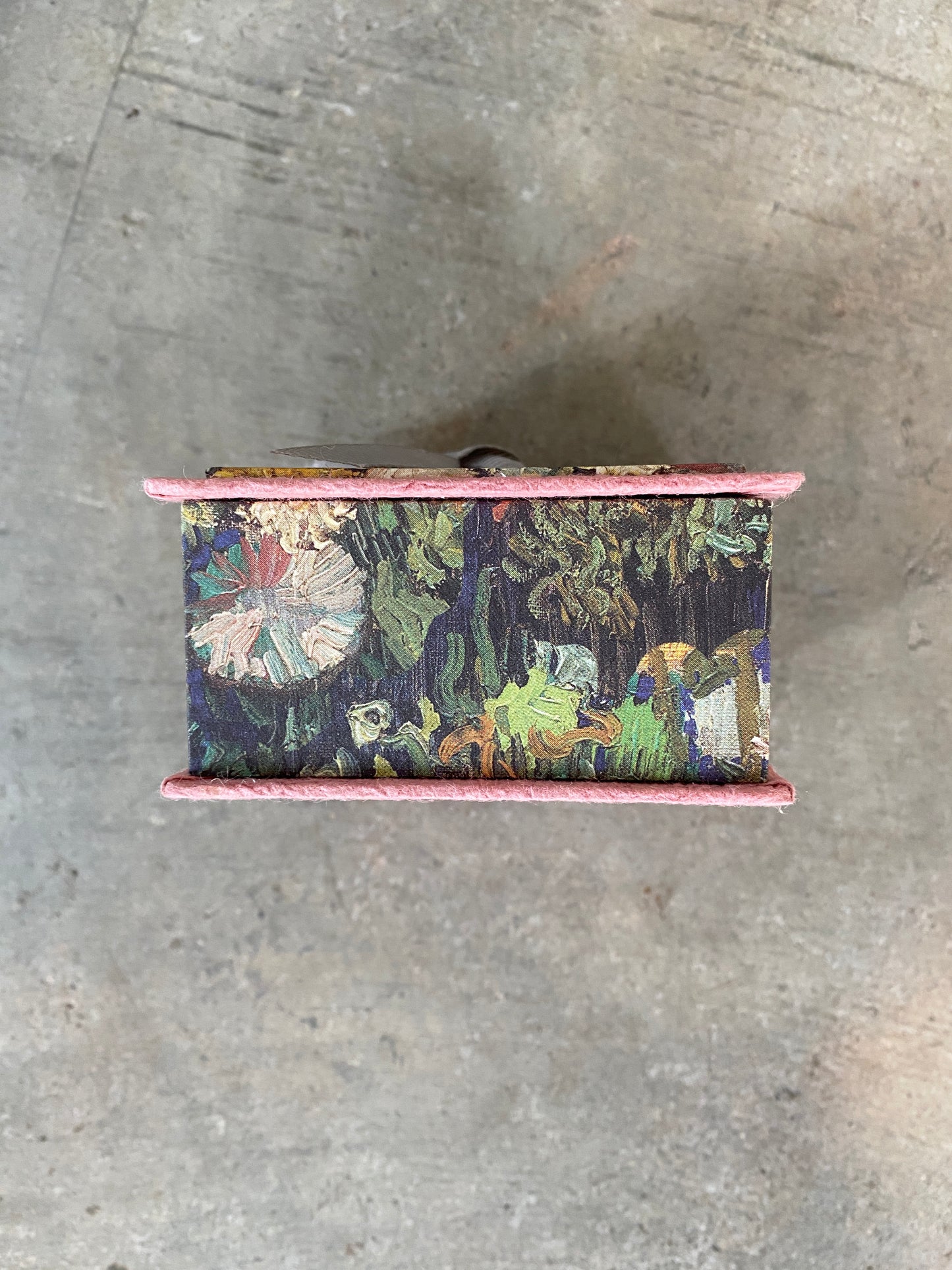 Pink and Green Floral Tapestry Box
