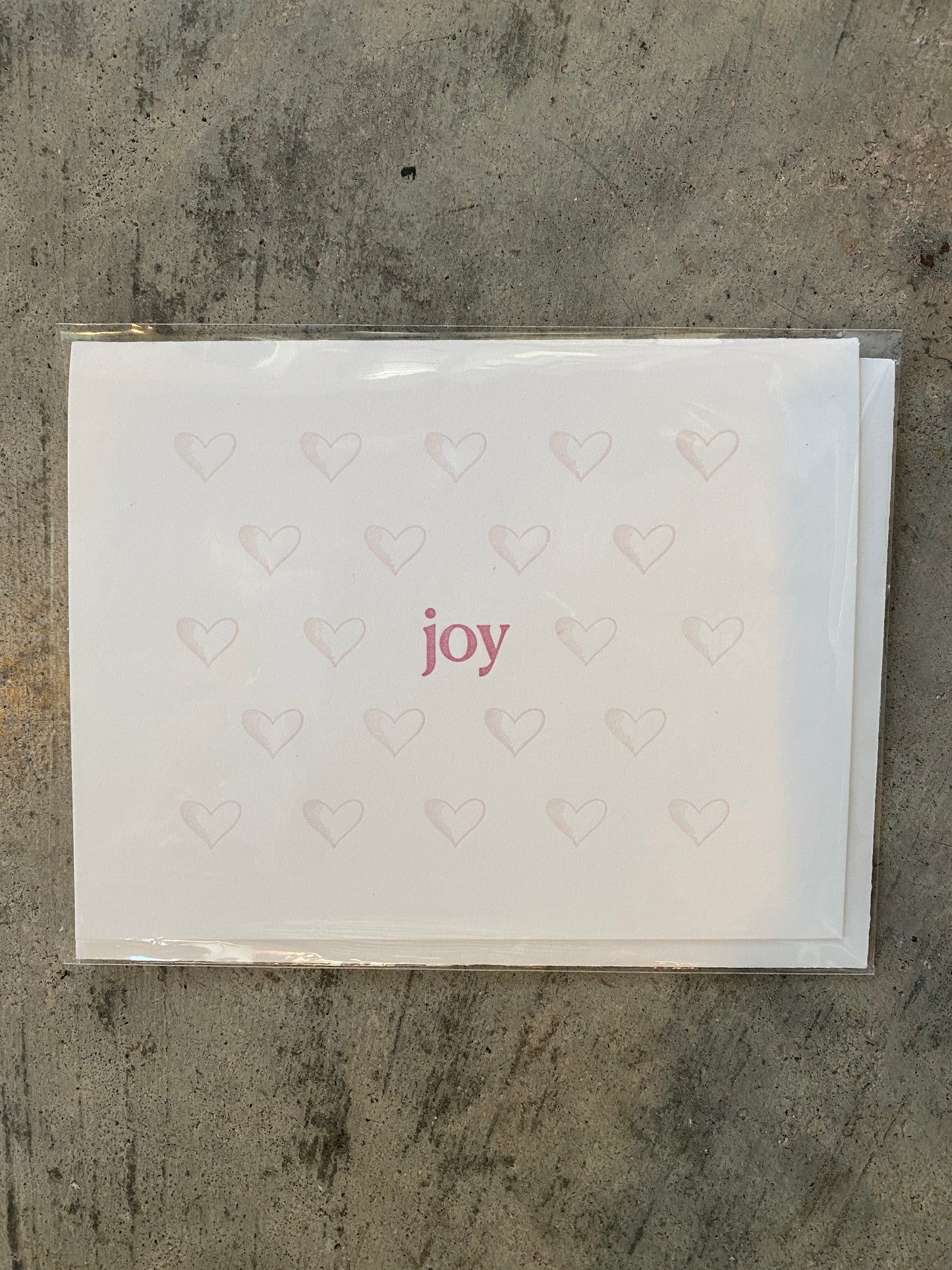 Joy (Hearts) Greeting Card