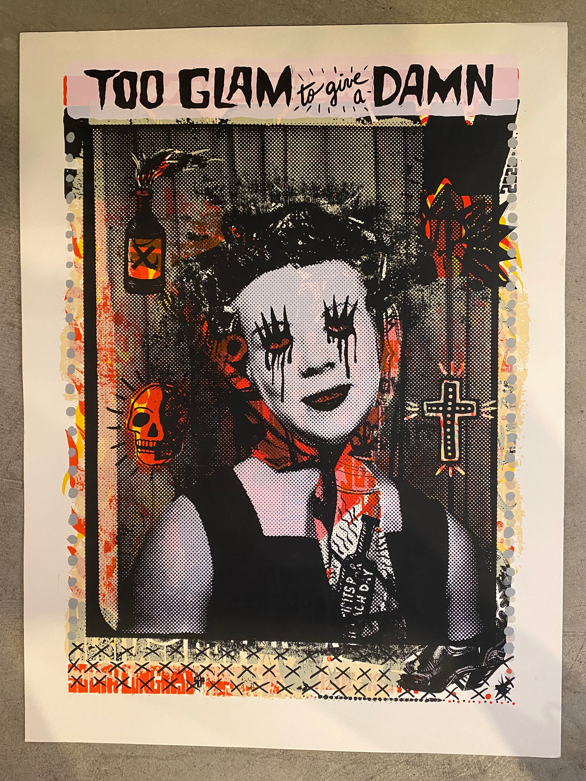 Too Glam Monoprint