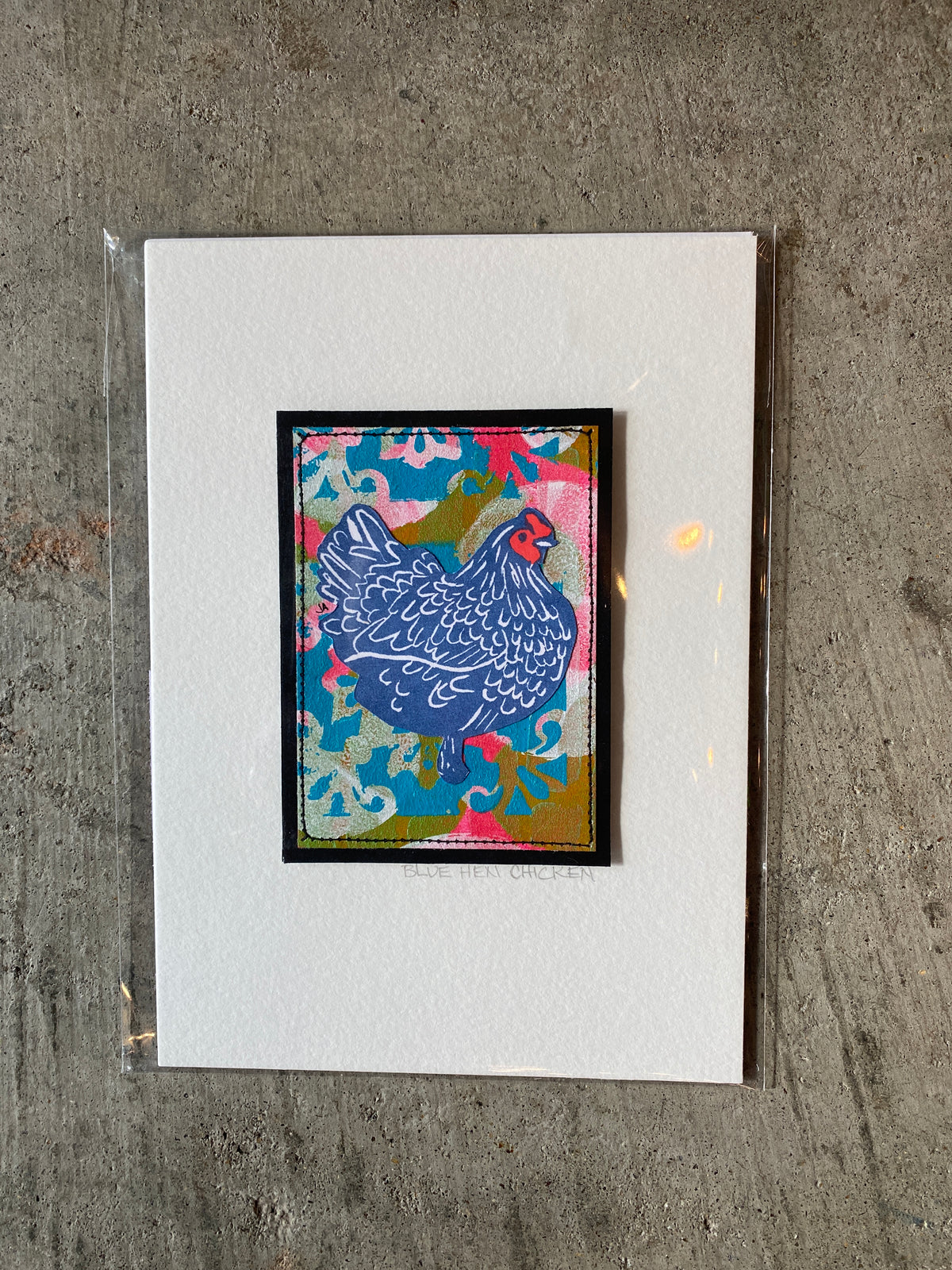 Blue Hen Chicken Print