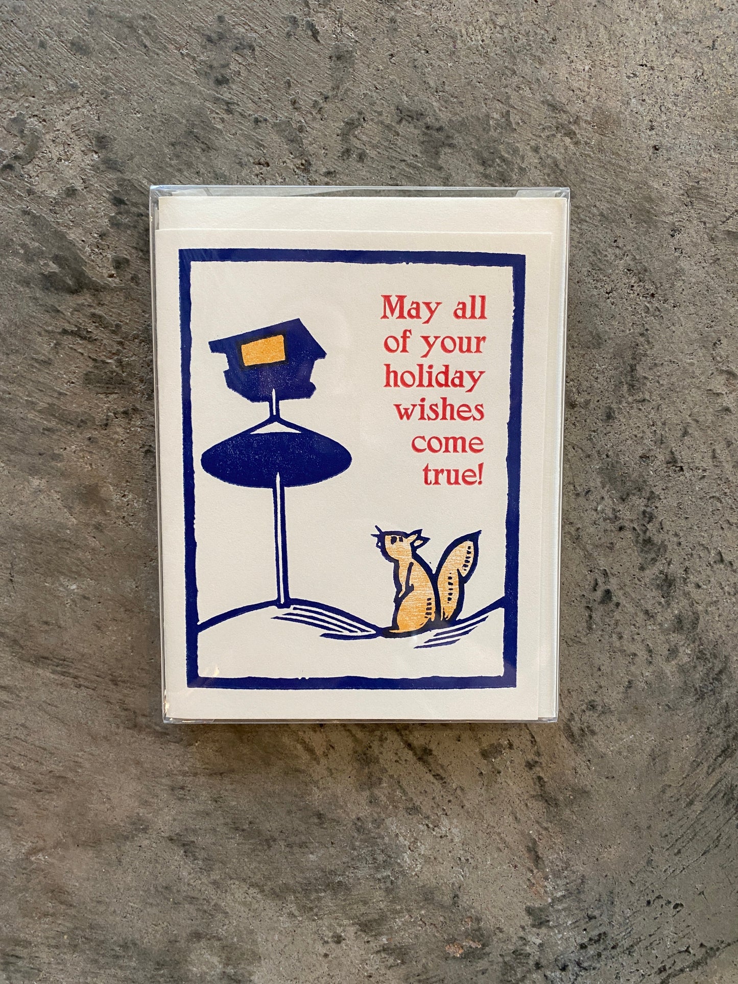 Squirrel and Bird Feeder Boxed Greeting Cards (box/5)