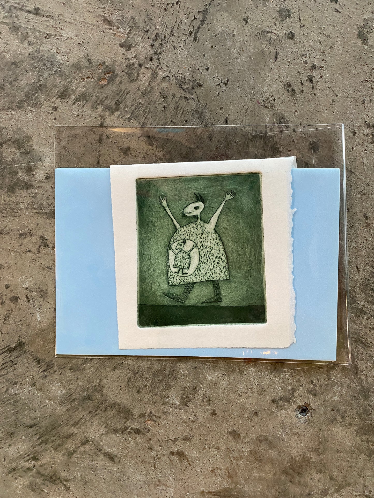 Dancing Kangaroo mini print