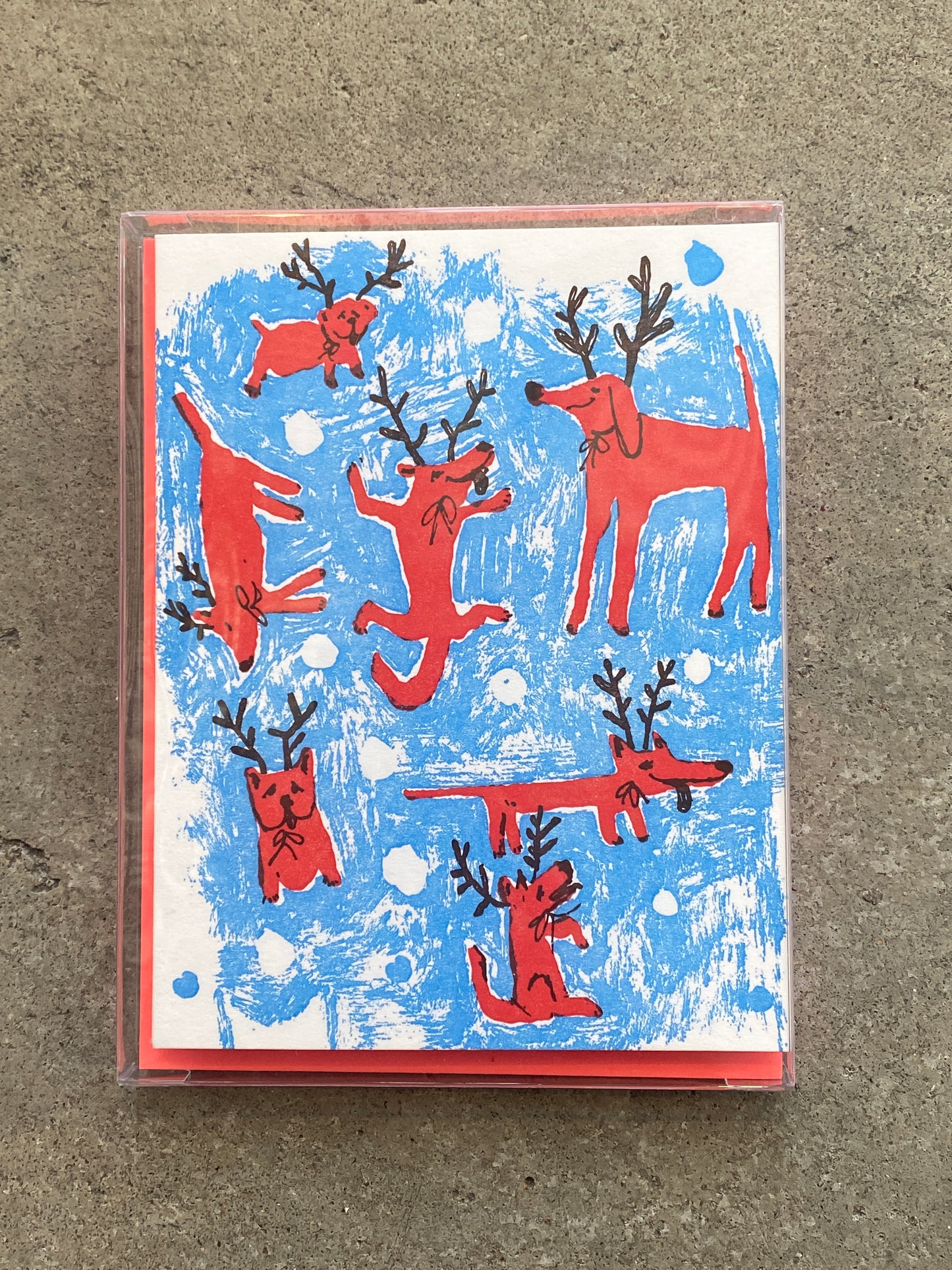 Winter Doggie Land - Rocket Red (box/6)