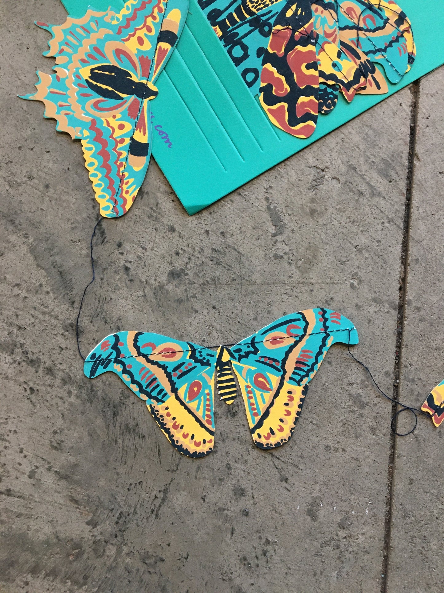 Moths Sewn Garland