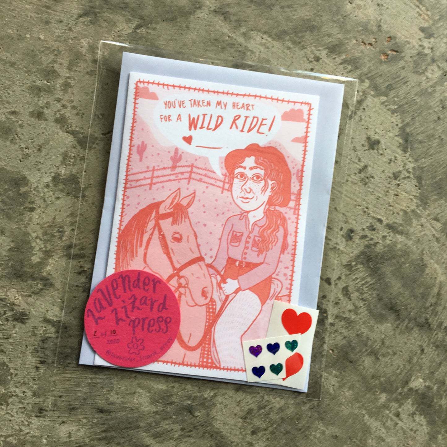 You've Taken My Heart for A Wild Ride card