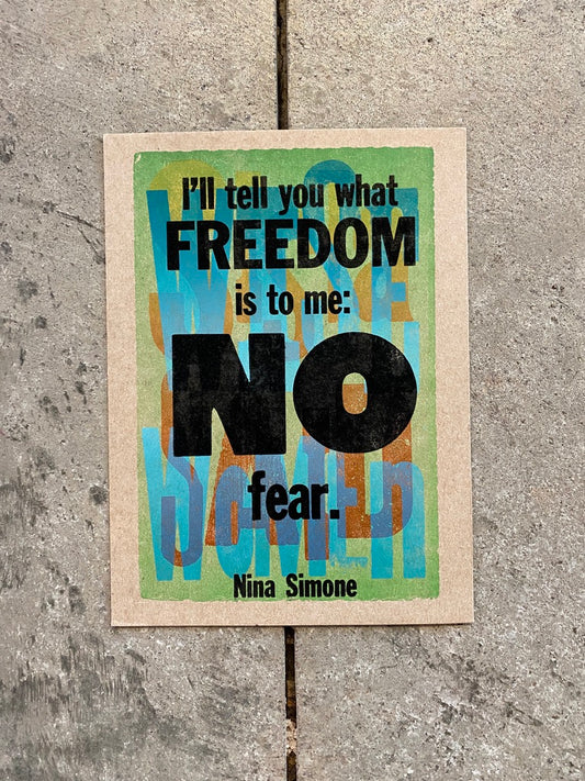 APK: "I'll tell you what freedom is to me..." Small LP Print