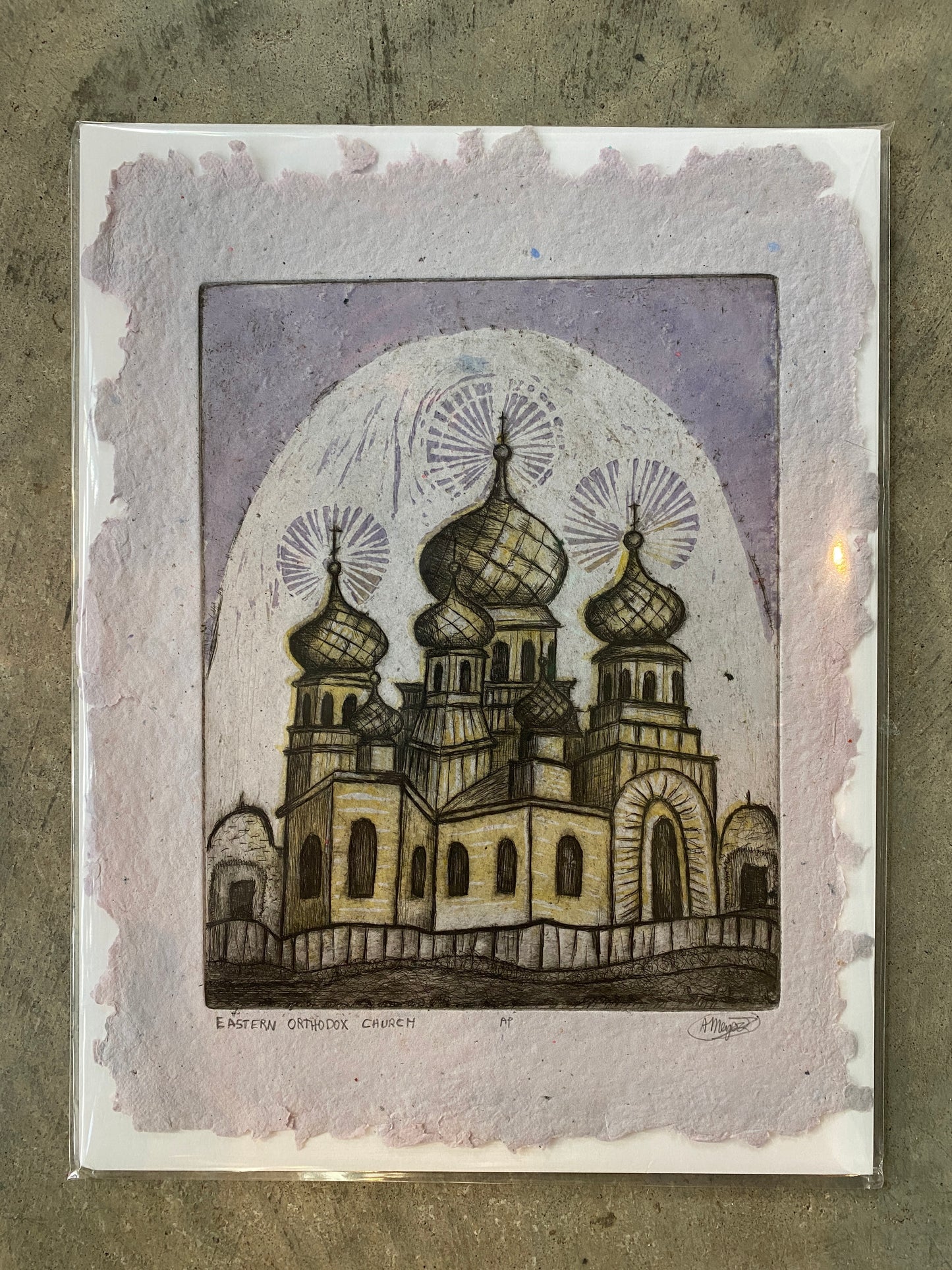 Eastern Orthodox Church on Handmade Paper