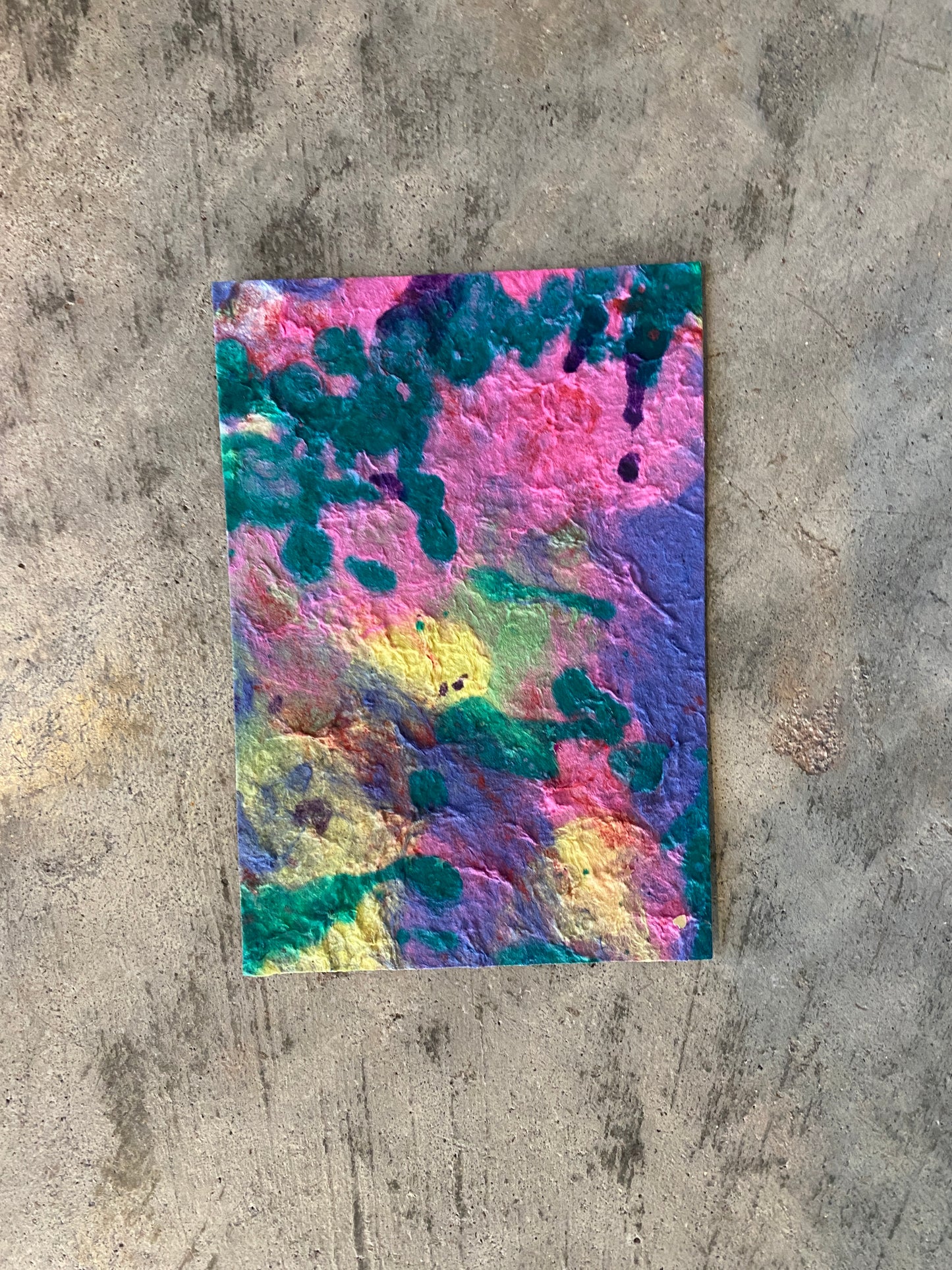 Painted & Dyed Pulp Salvage Paper (colors and styles vary)