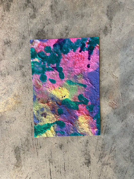 Painted & Dyed Pulp Salvage Paper (colors and styles vary)