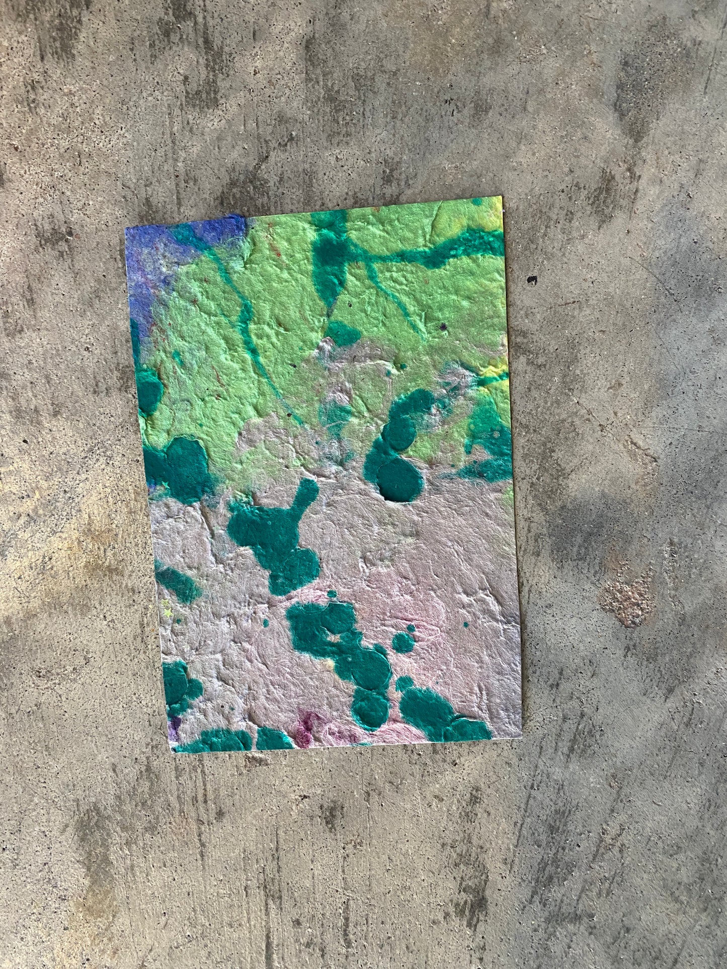 Painted & Dyed Pulp Salvage Paper (colors and styles vary)