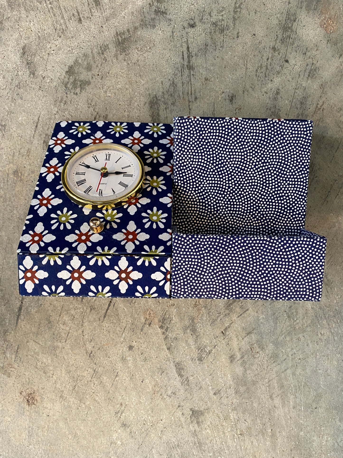 Desk Organizer with Clock