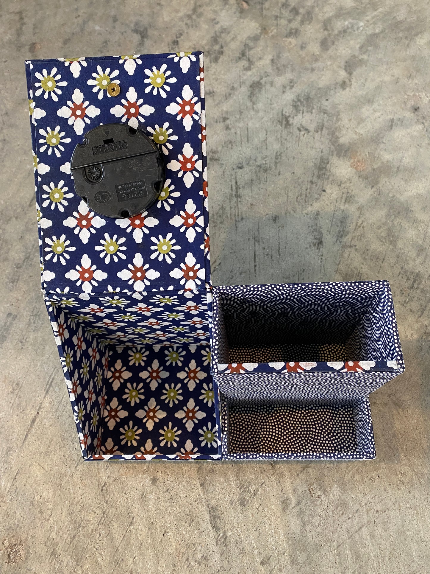 Desk Organizer with Clock