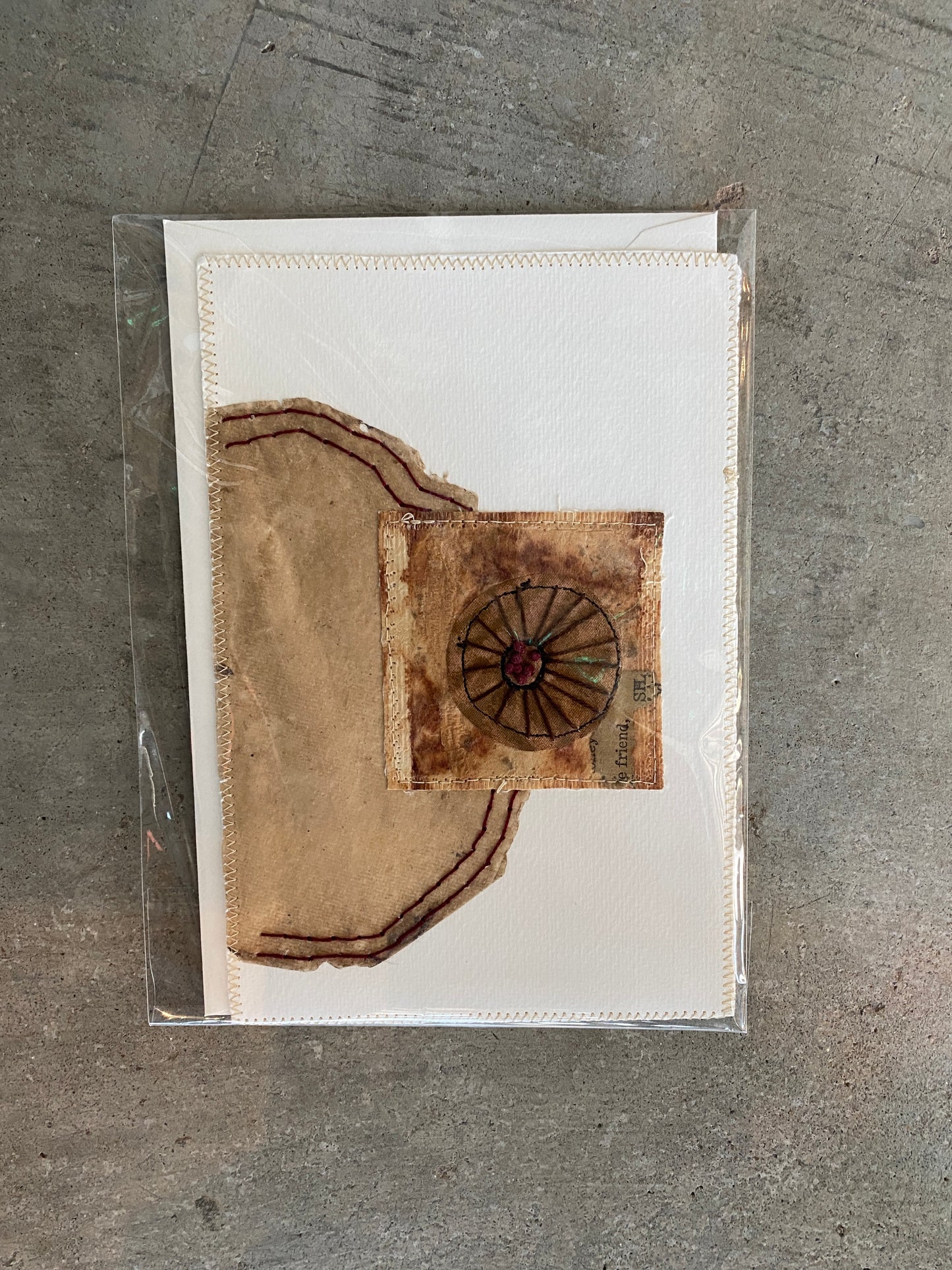 Tea Bag Collage Greeting Card (styles vary)