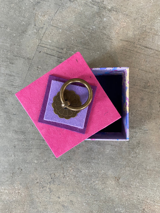 Pink and Purple Dropring Box