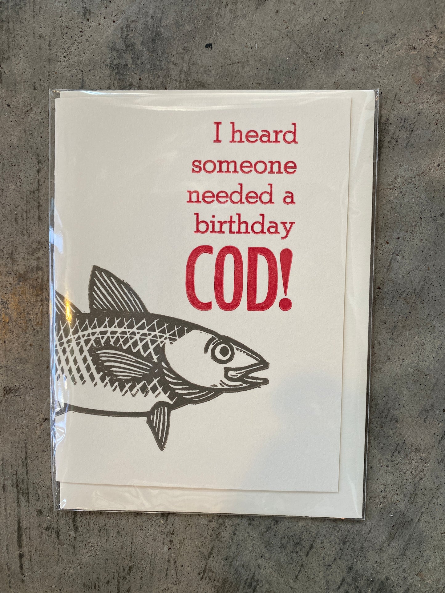 Birthday Cod Greeting Card