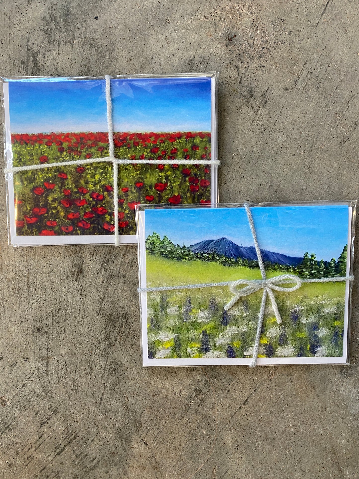 Paintings Greeting Cards Pack (set/2 designs)