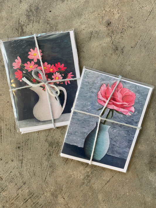 Paintings Greeting Cards Pack (set/2 designs)