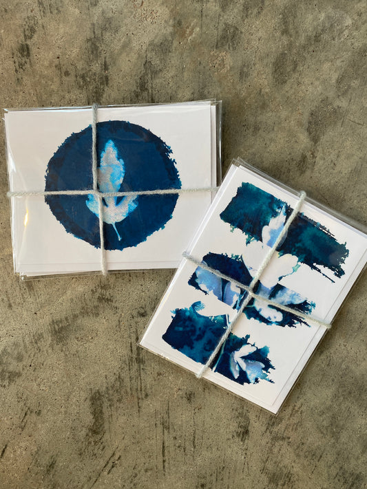 Cyanotypes Greeting Cards Pack (set/2 designs)