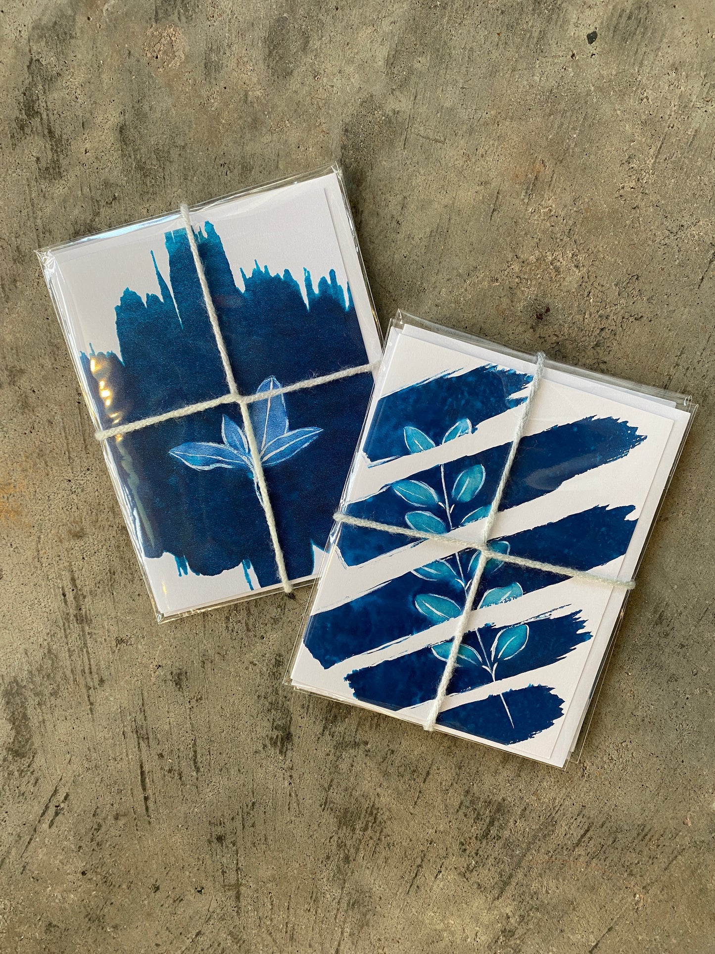 Cyanotypes Greeting Cards Pack (set/2 designs)