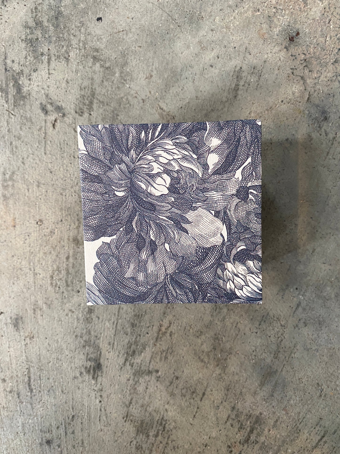Black and White Floral Box