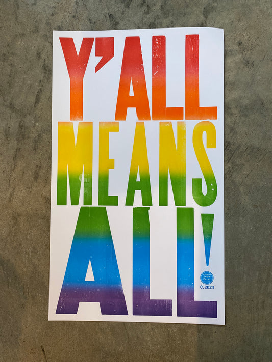 Y'All Means All Poster