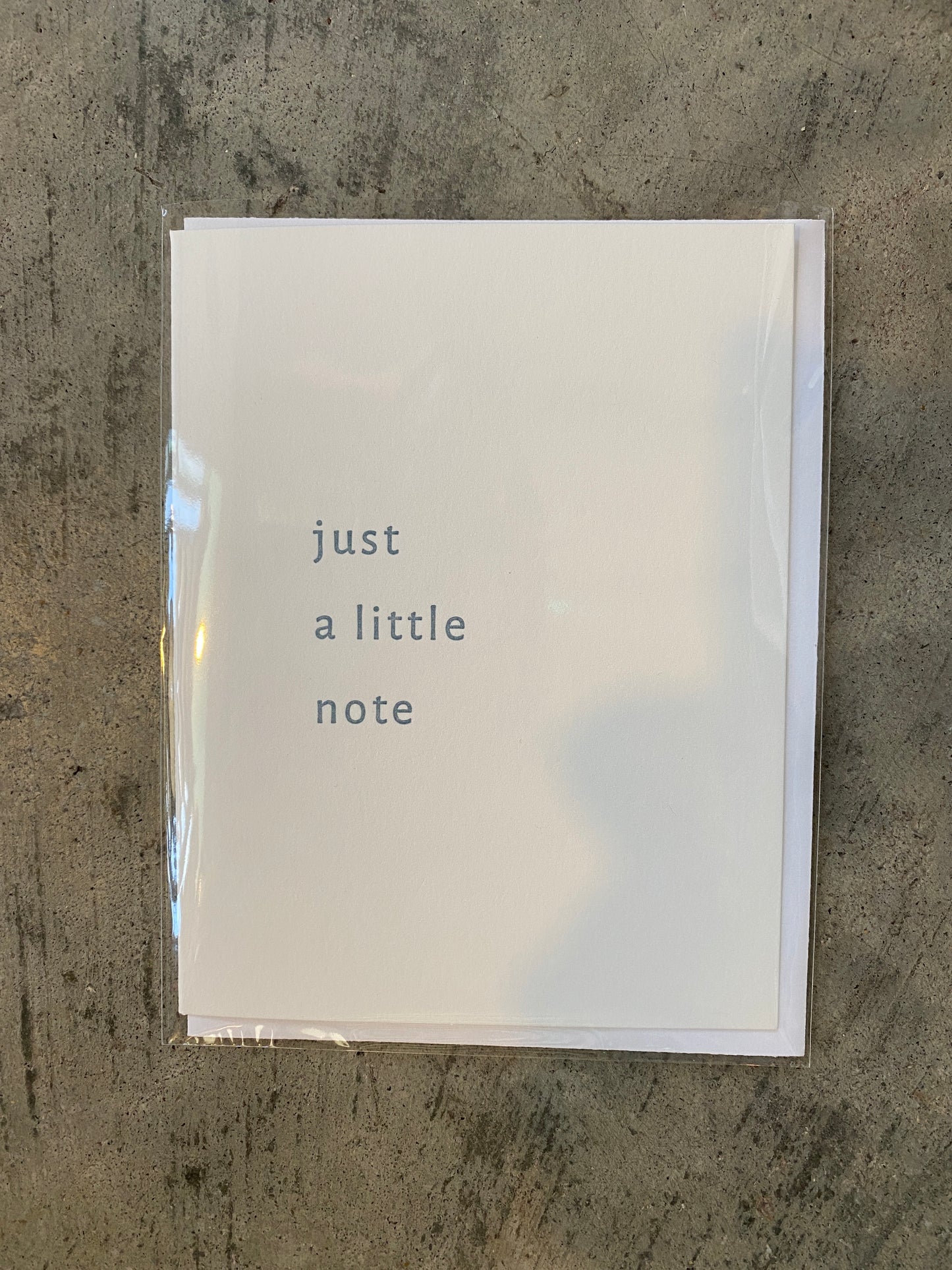 Just A Little Note Greeting Card