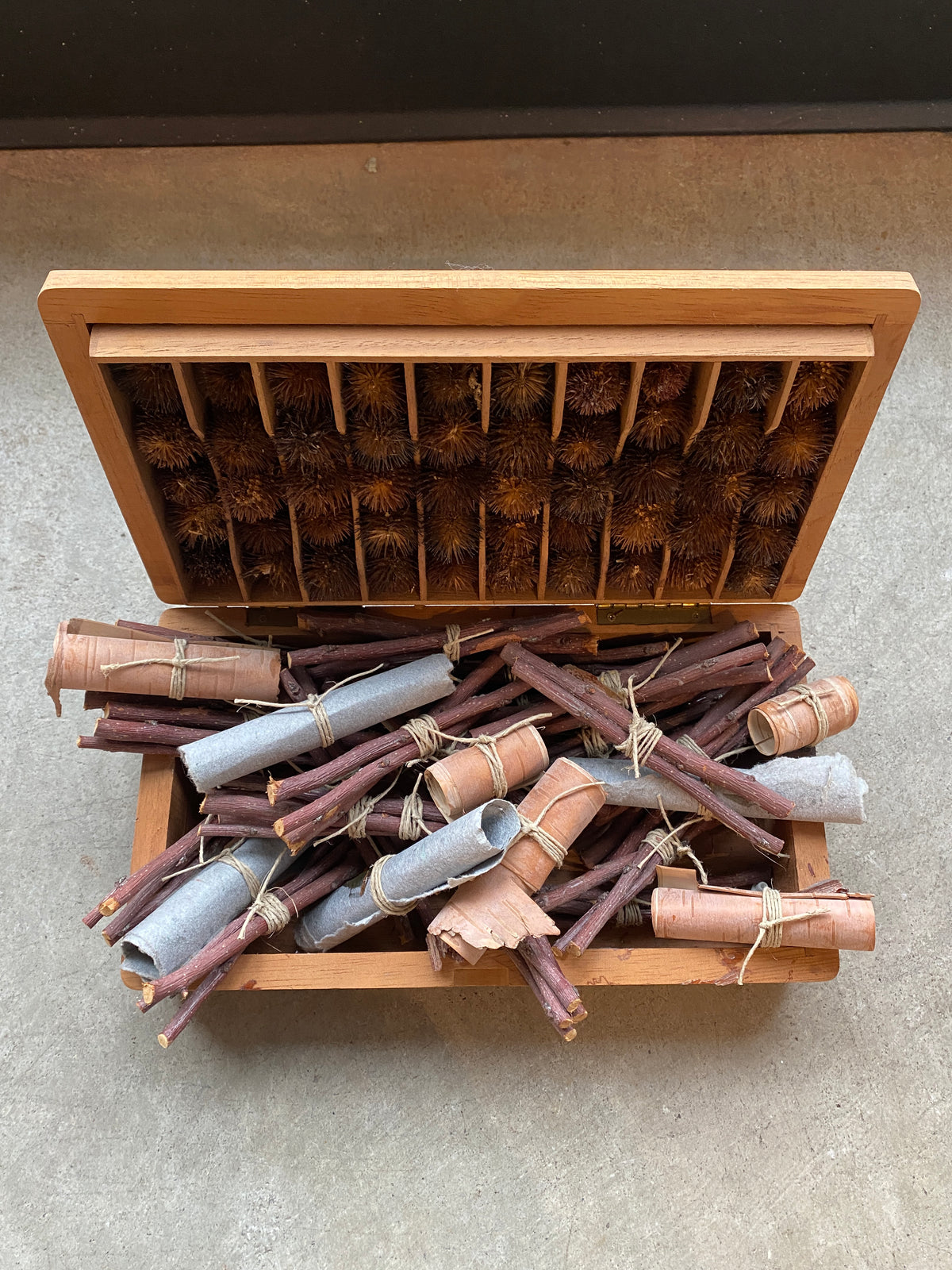 Sticks and Scrolls Box by Judy Folkenberg