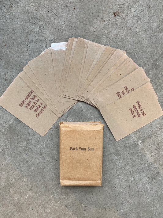 Pack Your Bag Hand-Printed Cards