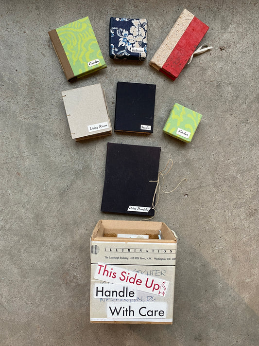 Handle With Care Handmade Miniature Books (set/7 books)