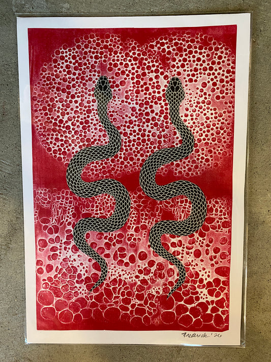 2 Redstones + 2 Snakes by Helen C. Frederick