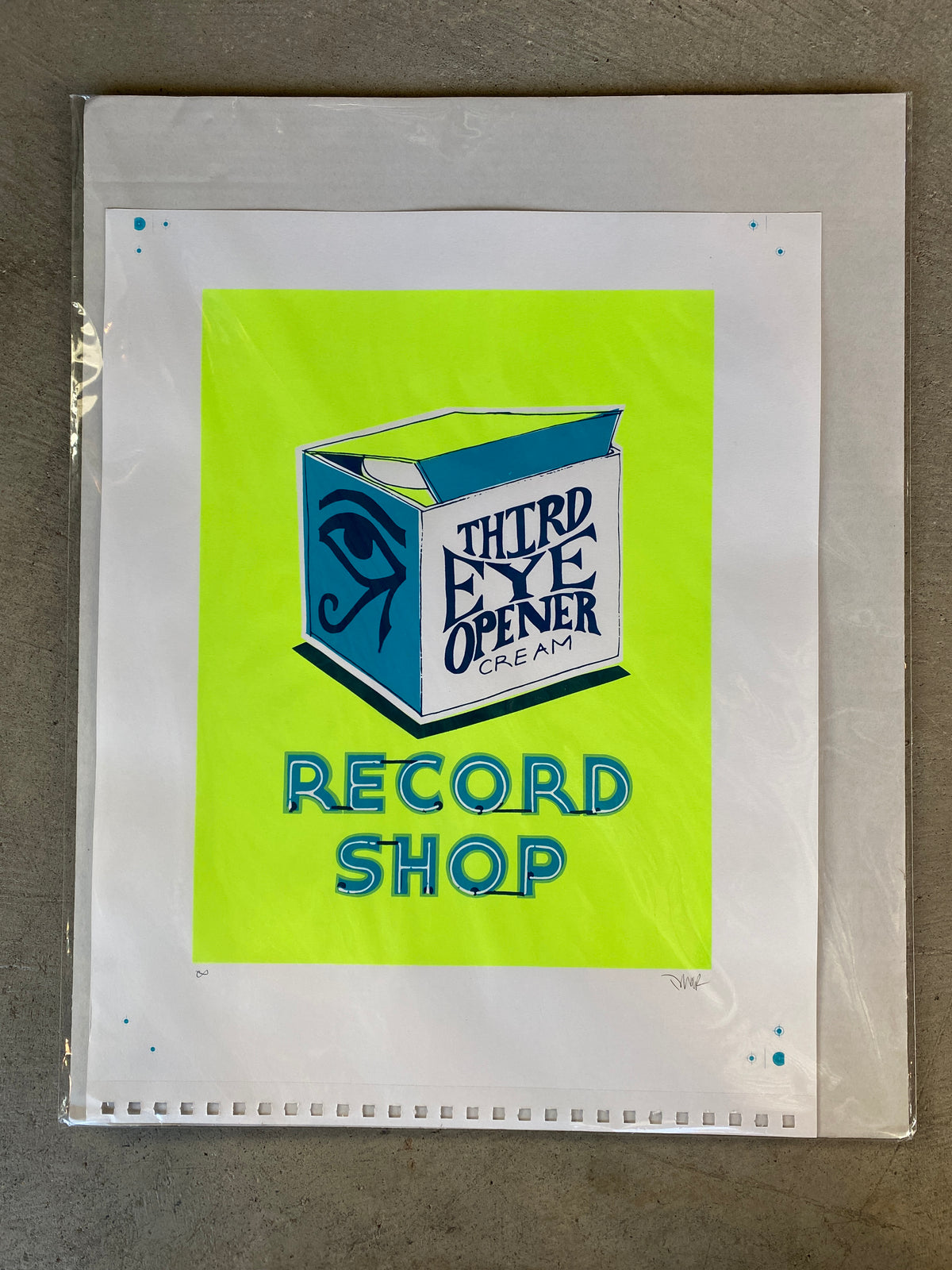 Third Eye Opener Record Shop [Week 3 - Neon Green] by Imar Hutchins