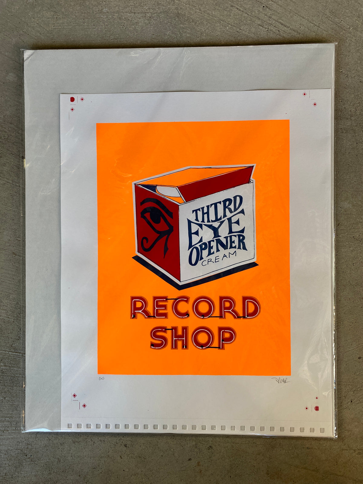 Third Eye Opener Record Shop [Neon Orange] by Imar Hutchins