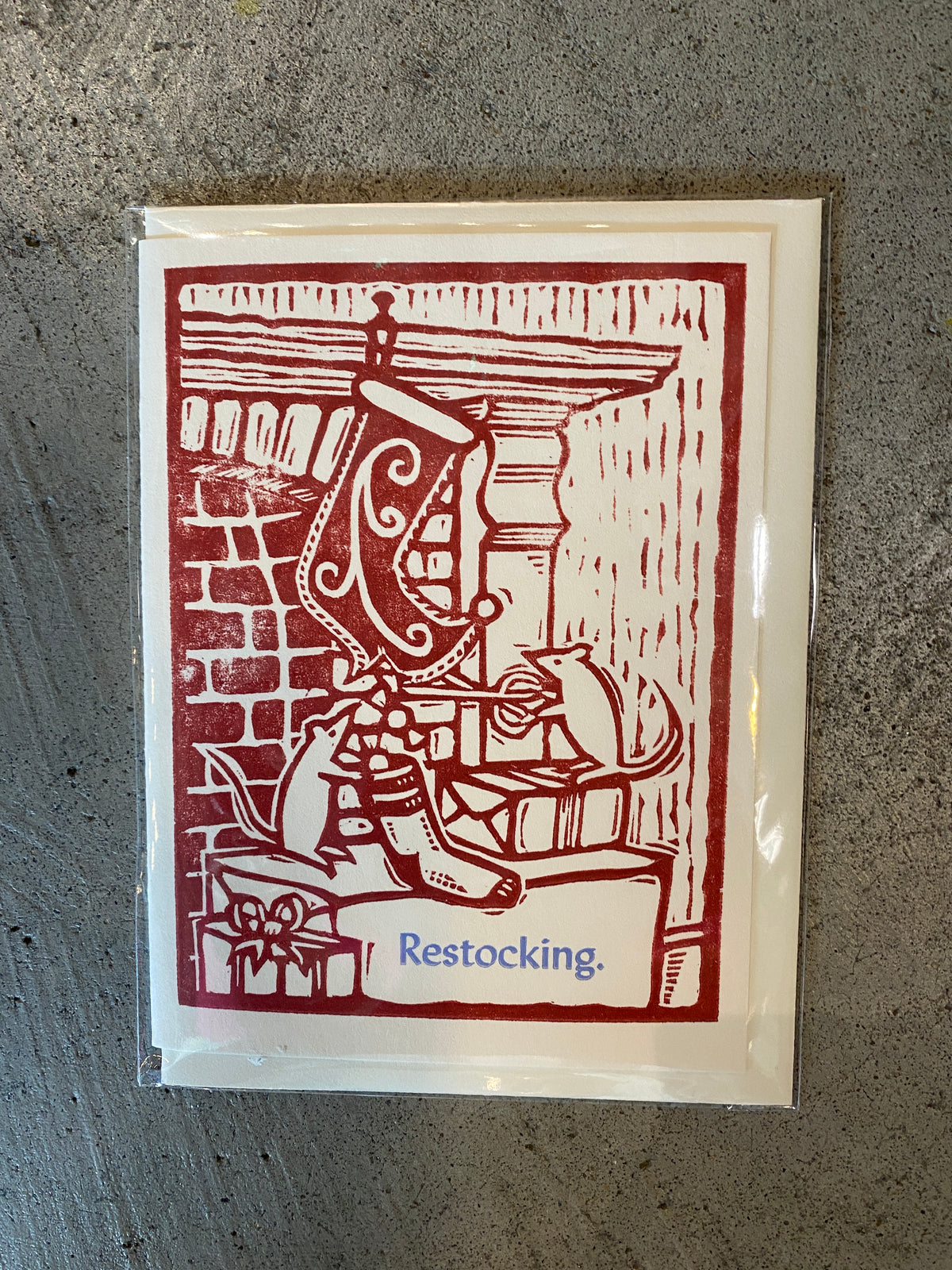 Restocking. Greeting Card