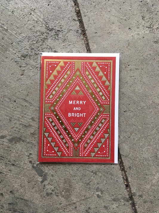 Merry & Bright Sashiko boxed set of cards