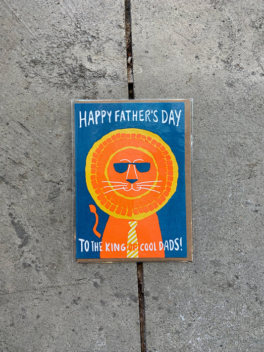 Father's Day Lion Greeting Card