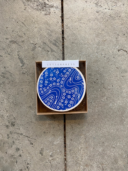 Yuzen Stream Pattern Coaster Set