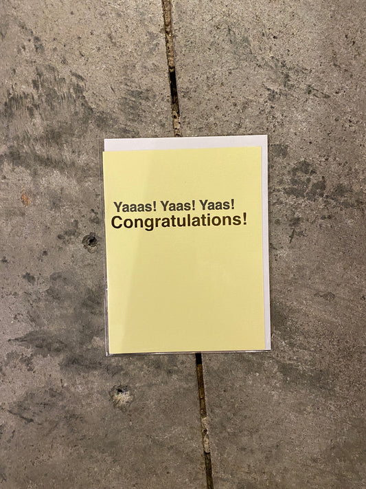 Yaaas! Congratulations