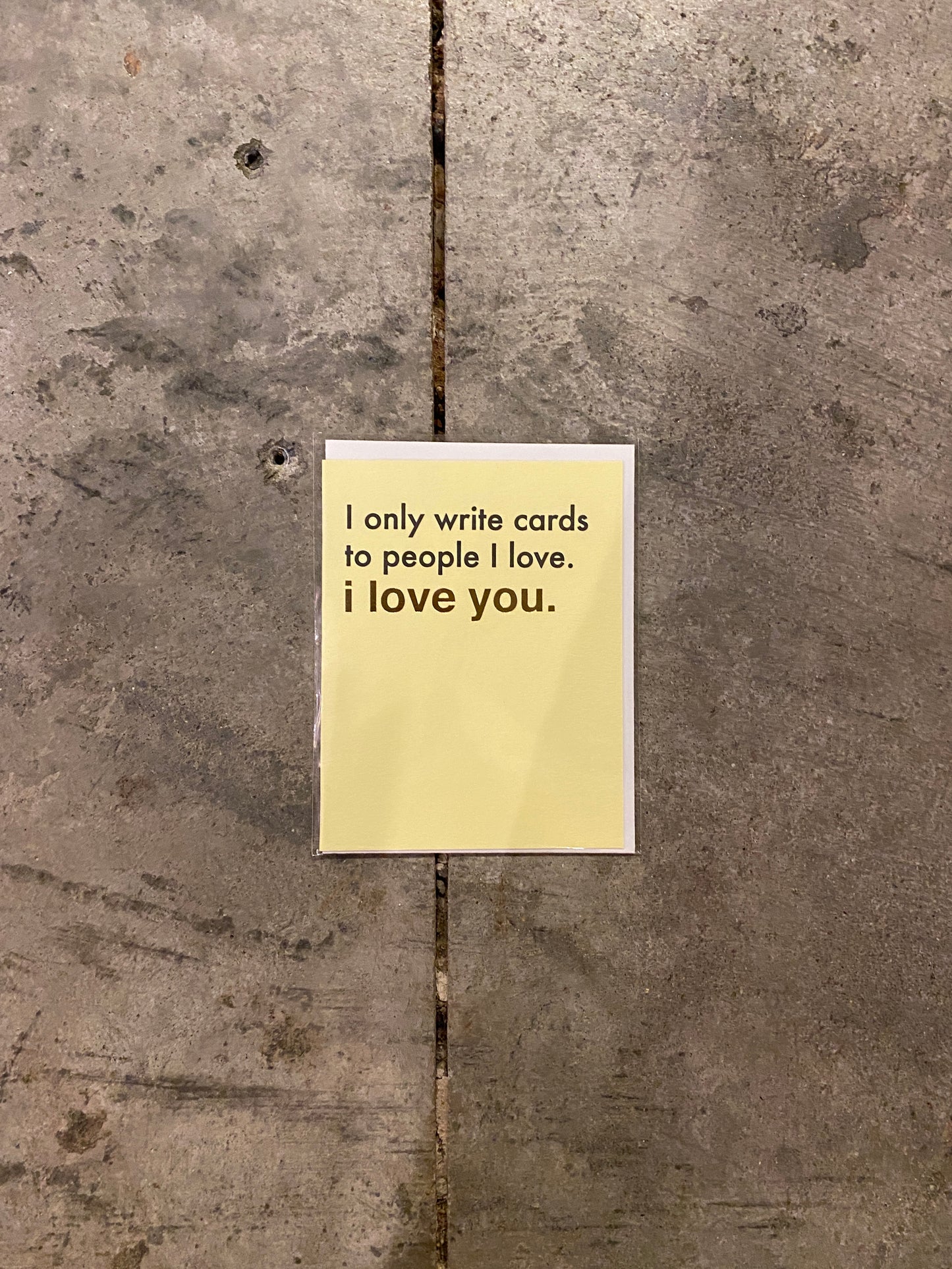 I Only Write I Love You