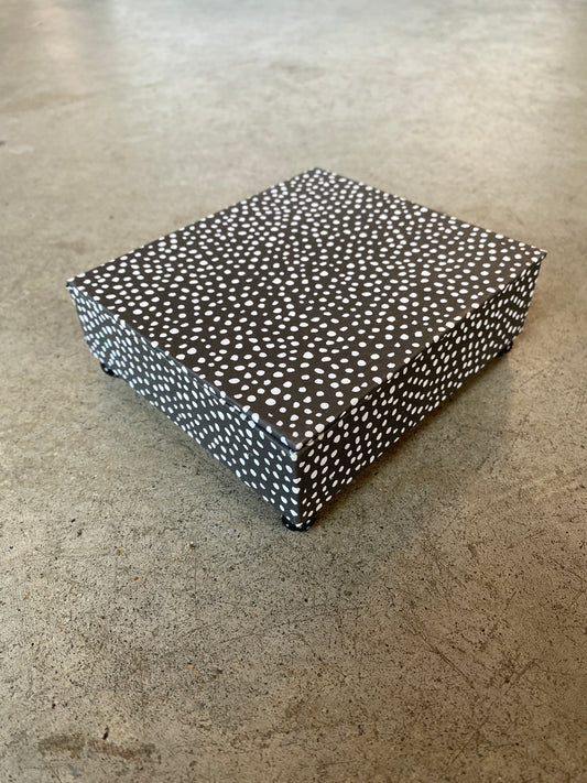 Polka Dot Footed Box