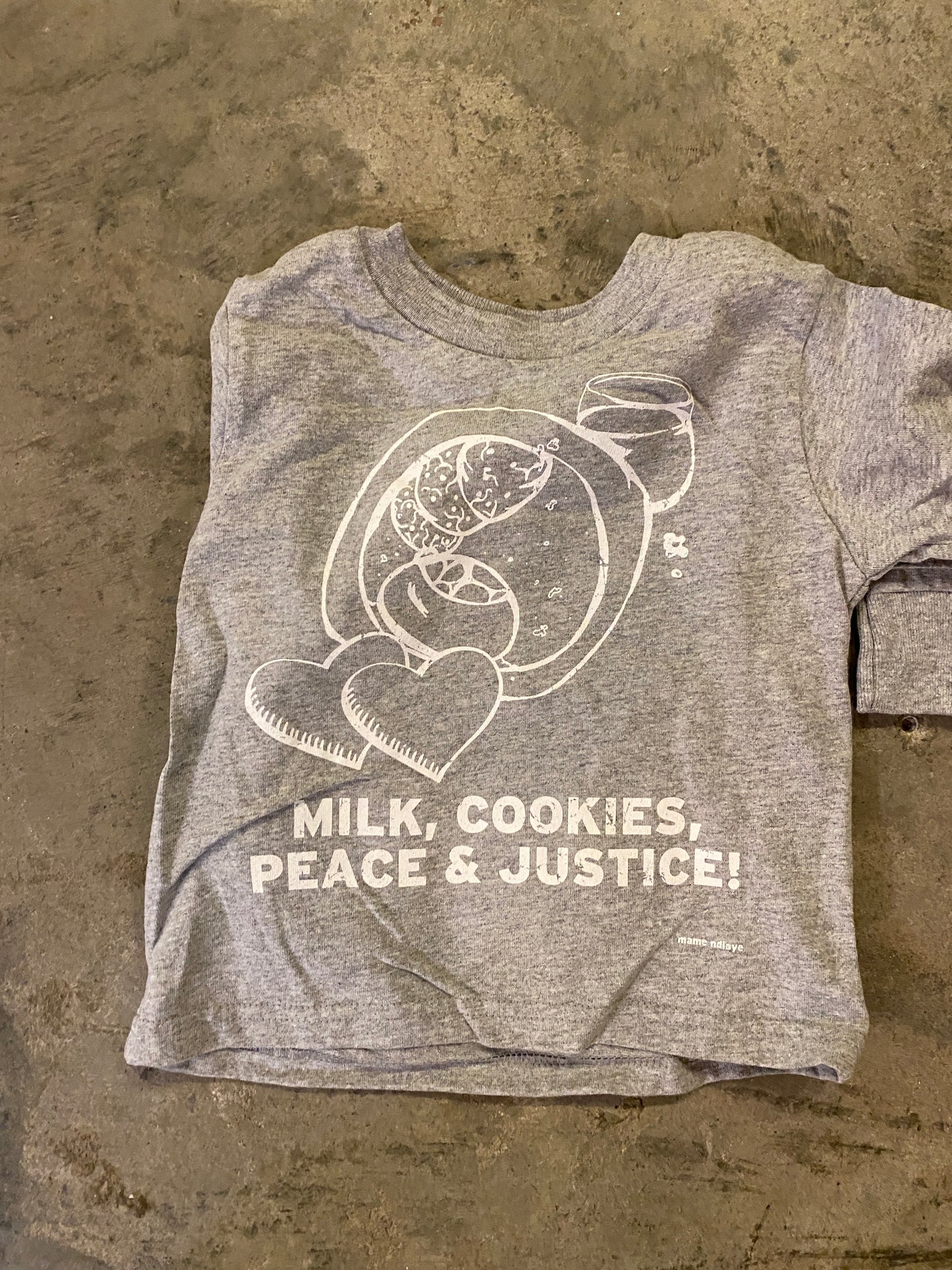 Kids Milk and Cookies T-shirt