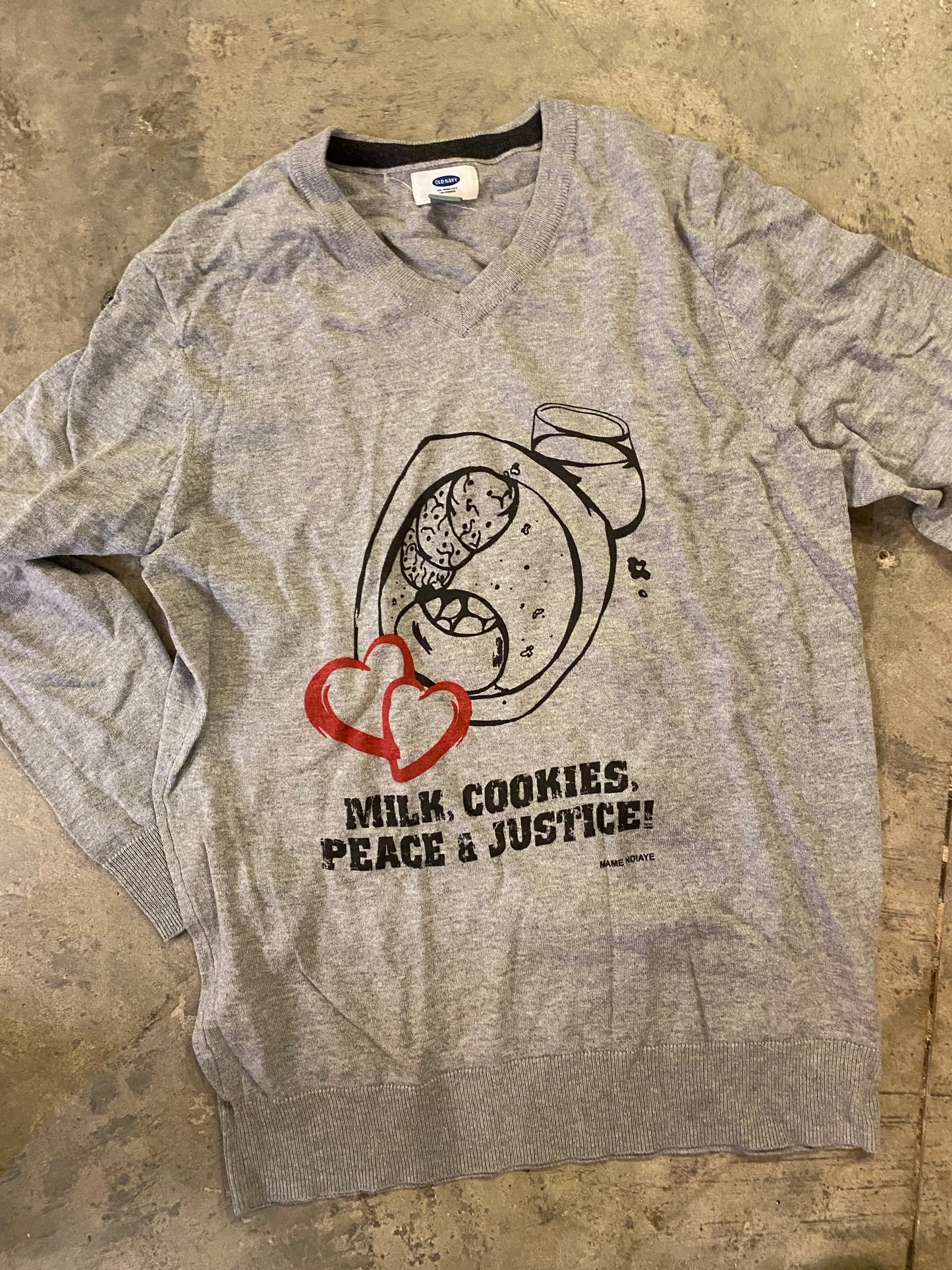 Milk and Cookies Adult Sweater