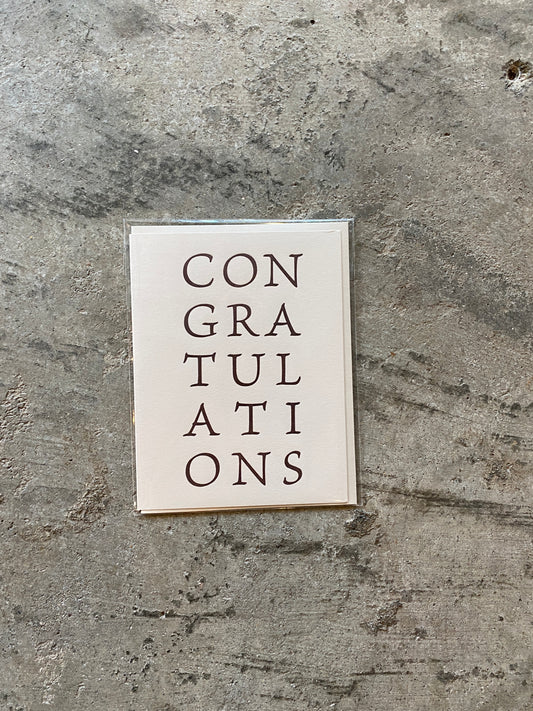 Congratulations Greeting Card