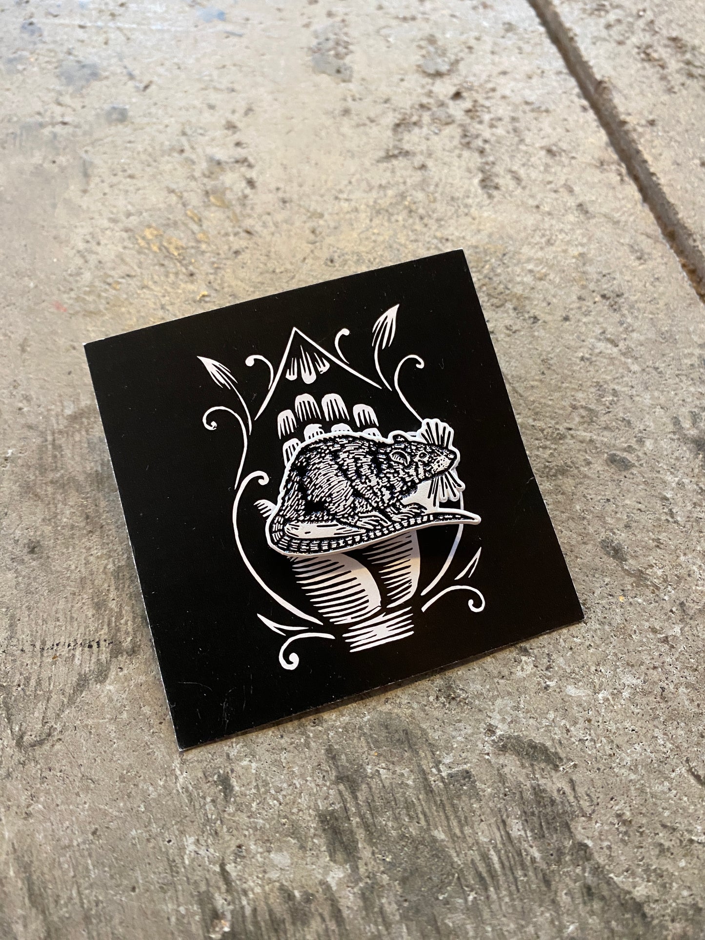 Rat Enamel Pin