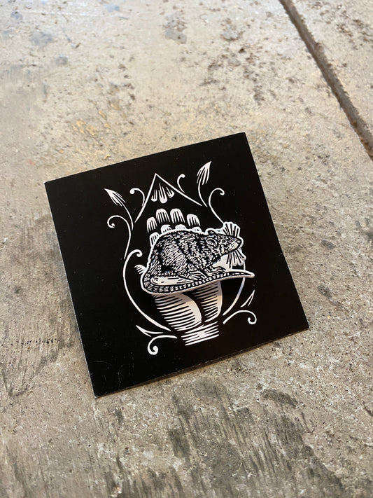 Rat Enamel Pin