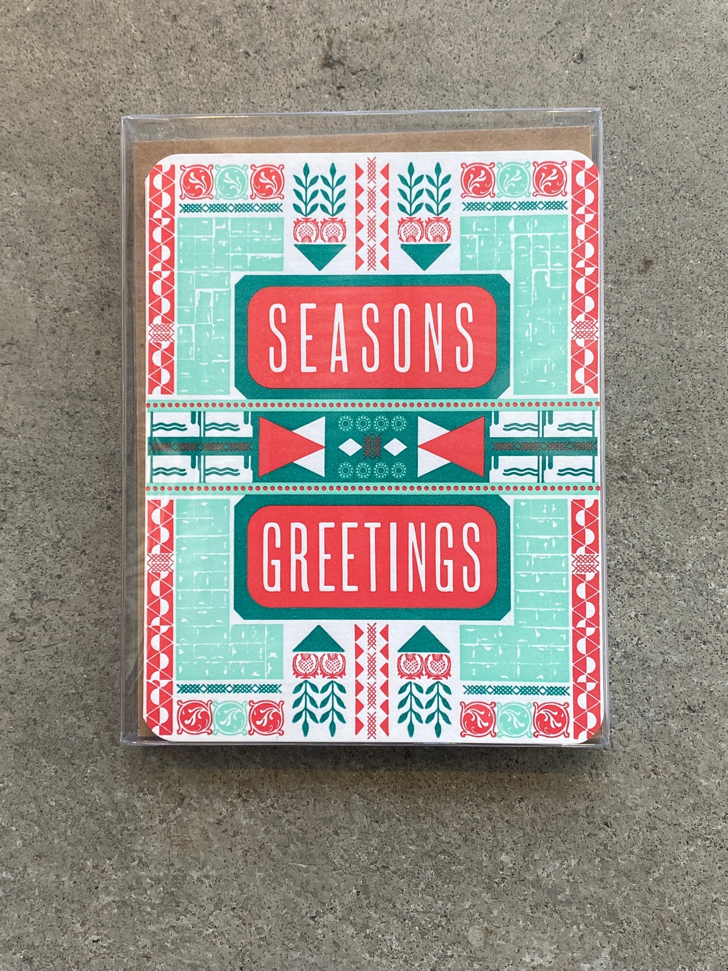 Season's Greetings Offset Dots 9 (box/6)
