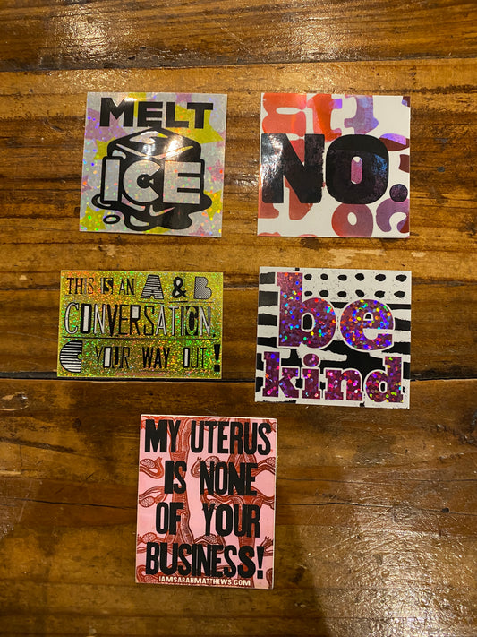 I AM Sarah Matthews Stickers