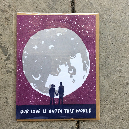 Moon Love Greeting Card